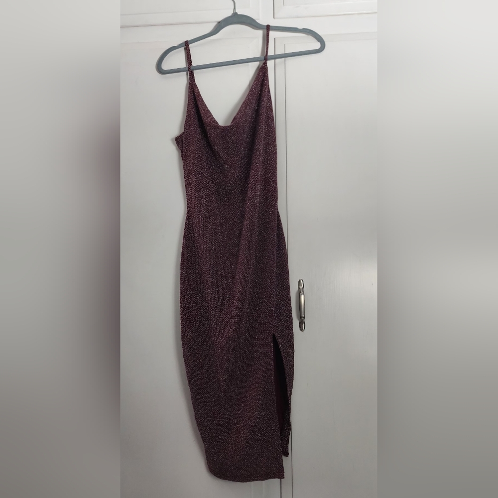 Guess Burgundy Sparkle Guess Dress Size M